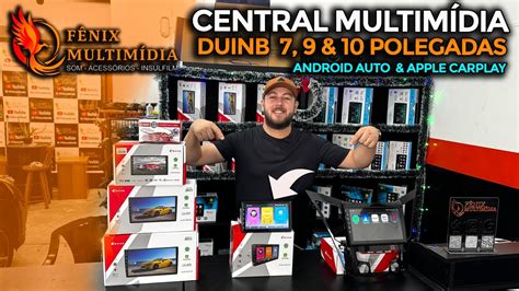 Central Multimidia Duinb Polegadas Android Auto Apple