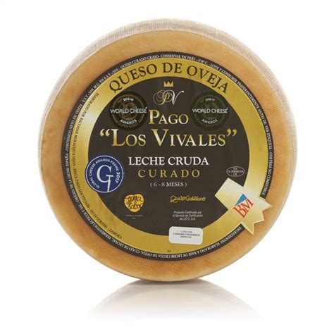 Pago De Los Vivales Queso Curado Leche Cruda Oveja 1kg Bodegas Del