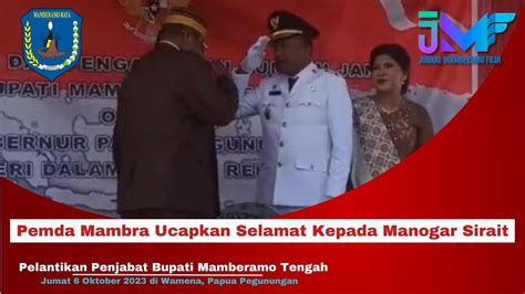 Pemda Mambra Ucapkan Selamat Kepada Manogar Sirait Orangnya Rajin