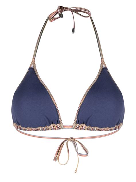 Paul Smith Striped Bikini Top Yellow FARFETCH