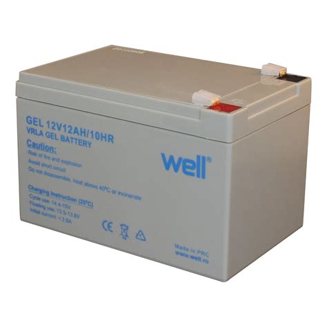 Оловна акумулаторна батерия Well, 12V 12AH, с гел, 151x98x95mm - eMAG.bg