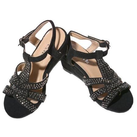 Rhinestone Wedge Sandals | CraftySandals.com