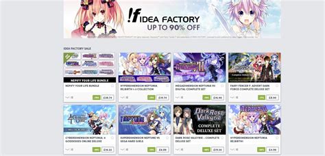 Humble Bundle Idea Factory Sale From 39p - VGU