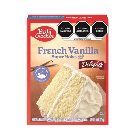 Harina Para Preparar Pastel Sabor A Vainilla Francesa Betty Crocker Ca