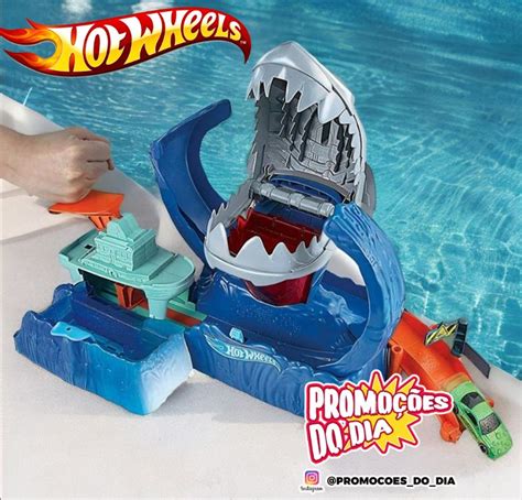ENCERRADA Pista Hot Wheels City Robô Tubarão Mattel GJL12 Promoções do Dia