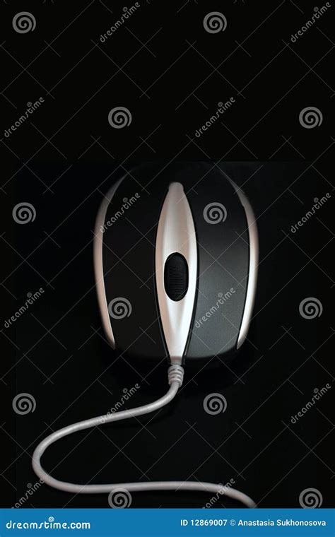 Wired Mouse Stock Image Image Of Business Black Digital 12869007