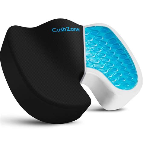 Cushzone Gel Seat Cushion For All Day Sitting Back Sciatica Coccyx