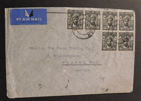 1935 Airmail Cover Zanzibar To Vienna Austria EBay