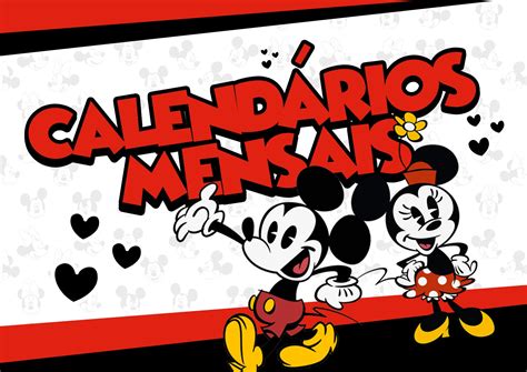 Capa Calendario Mensal Mickey E Minnie 2020 Fazendo A Nossa Festa