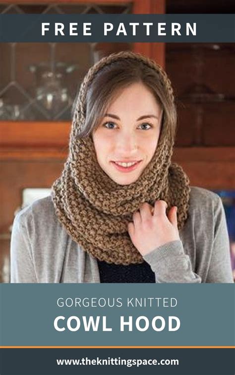 Gorgeous Knitted Cowl Hood Free Knitting Pattern Artofit