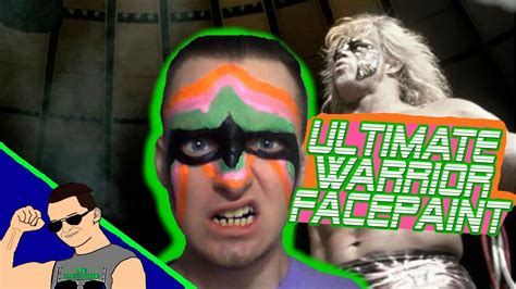 Wwe Ultimate Warrior Face Paint Pro Wrestling Face Paint Youtube