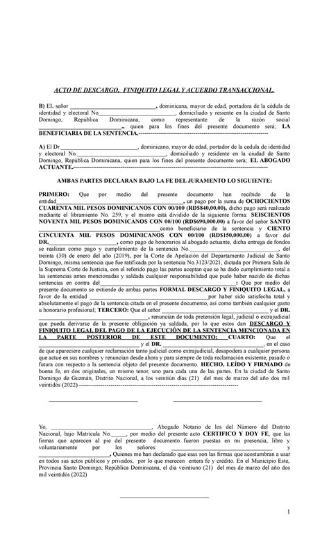 Modelo Recibo De Descargo Y Finiquito Legal Recibo De Descargo Y Sexiezpix Web Porn