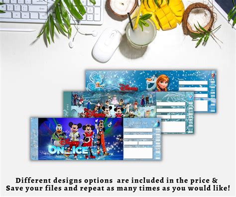 Printable DISNEY ON ICE Show Surprise Trip Reveal Tickets Etsy