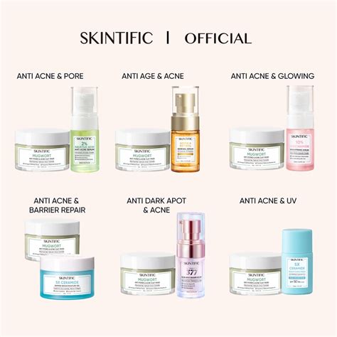 [ready Stock] Skintific 2pcs Set With Clay Mask Acne Basic Set Repair