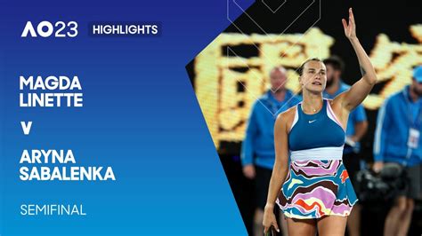 Magda Linette v Aryna Sabalenka Highlights | Australian Open 2023 ...