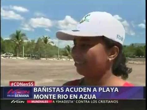 Bañistas acuden a playa Monte Río en Azua YouTube