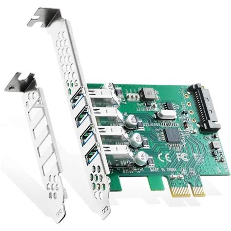 Carte D Extension Pcie Vers Ports Usb Auto Aliment E Support