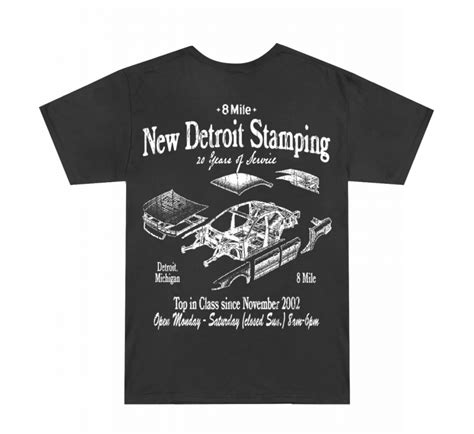 8 Mile New Detroit Stamping T Shirt Online Store