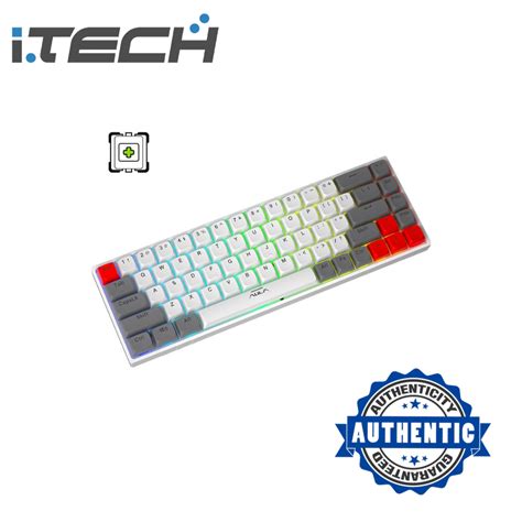 Aula F3068 Dual Mode Hot Swappable TKL Mechanical Keyboard Gray White Macha Green Lazada PH