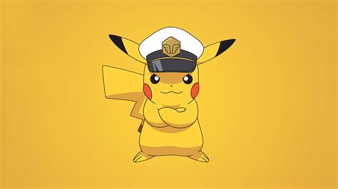 Pikachu Wallpaper 4K, Pokemon, Yellow background