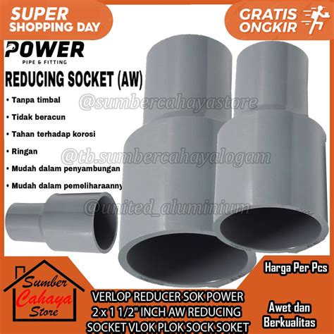 Jual Reducer Sok Power X Inch Aw Verlop Reducing Socket Vlok