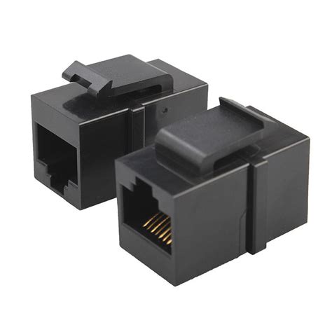 Female 8p8c Keystone Rj45 Connector For Network Cable Extension