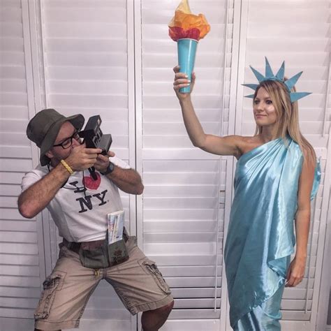 Statue Of Liberty Halloween Costume Couples Halloween Outfits Tourist Halloween Costume