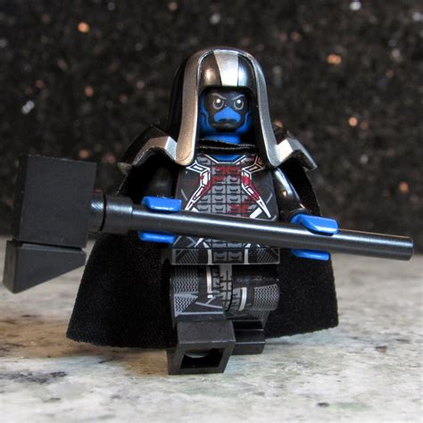 Custom Ronan Minifigure With Hammer And Star Lord Pistol Lego