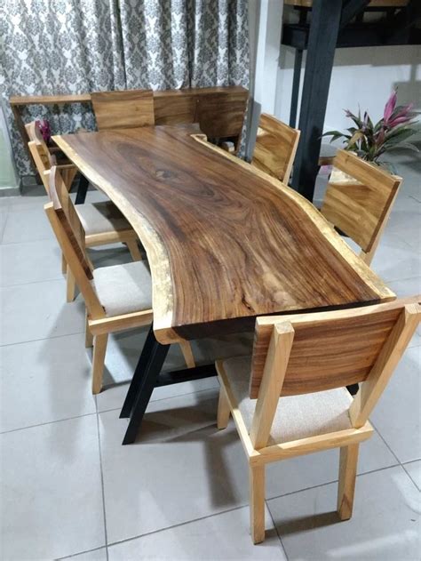 Comedor Parota 6 Personas Con 6 Sillas 230x90 2mh 41 000 00 En Mercado  Comedores