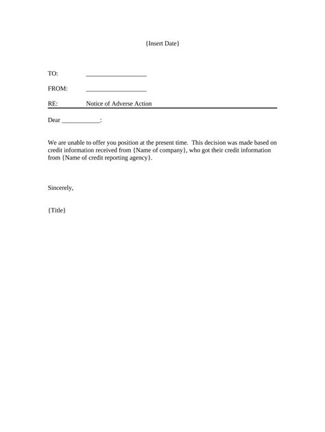 Fcra Adverse Action Letter Fill Out Sign Online Dochub