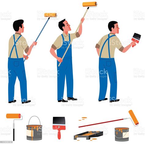 Painting Crew Stock Illustration Download Image Now Painting