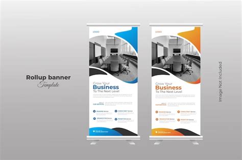 Premium Vector Corporate Roll Up Standee Banner Design Template