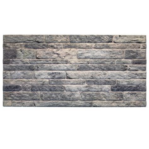 Dundee Deco D Wall Panels Brick Effect Cladding Light Grey Stone