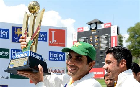 Misbah Ul Haq To Be Presented With Icc Test Mace In Lahore