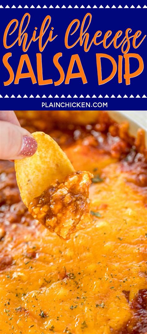 Chili Cheese Salsa Dip Recipe Took This To A Party And It Was The