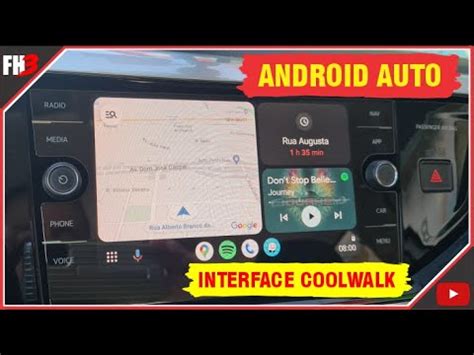 Android Auto Teste Interface Coolwalk Youtube