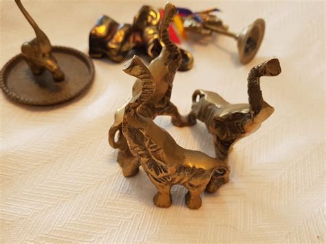 Lot Of Brass Elephants One Bottle Opener