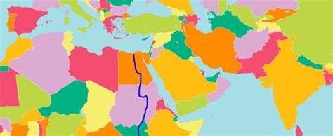 Middle East & Central Asia (Countries Map) Diagram | Quizlet