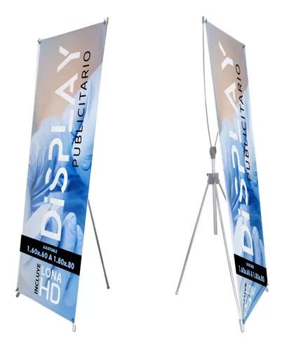 Porta Banner Europa Personalizado Con Lona Hd X Cm Ajust