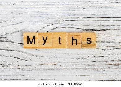 Myths Word Made Wooden Blocks Concept Stock Photo Shutterstock