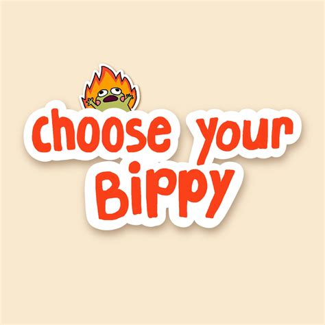 Choose Your Bippy Matte Vinyl Sticker - Etsy