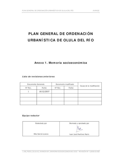 PDF PLAN GENERAL DE ORDENACIÓN URBANÍSTICA DE OLULA PLAN GENERAL