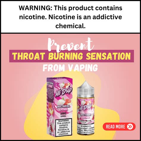 How To Prevent Throat Burning Sensation From Vaping Ej Store