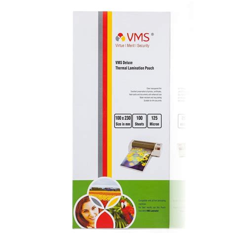 VMS Deluxe 80Mic 310mm X 450mm Thermal Laminating Pouch 100