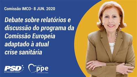 A Eurodeputada Maria Gra A Carvalho Comenta A Reuni O Da Comiss O Imco