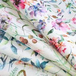 Water Repellent Printed Outdoor Upholstery Fabric - Abstract Floral