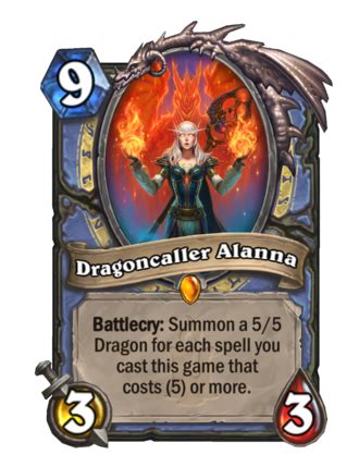 dragoncaller alanna  hearthstone wiki