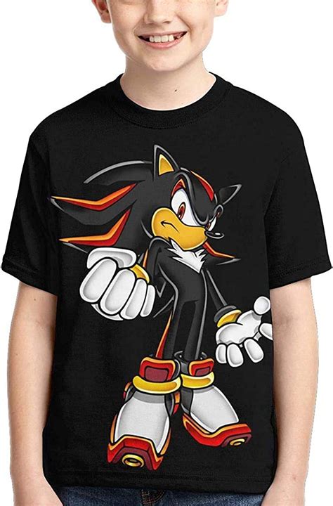 Guoweiweib Shadow The Hedgehog Sonic Boys Girls 3d Print Crew Tee Youth