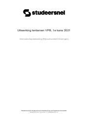 Uitwerking Tentamen Vpb 1e Kans 2021 Pdf LOMoARcPSD 1081884