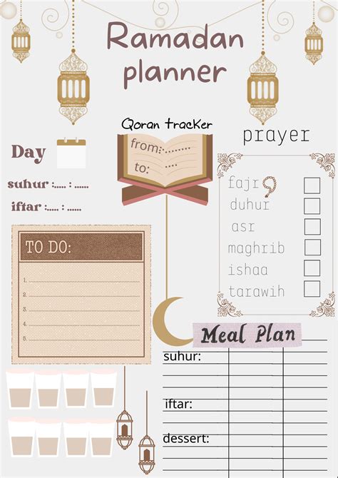 Ramadan Planner Ramadan Checklist Printable Pdf Artofit